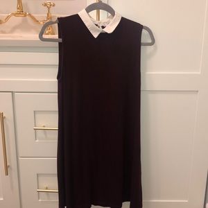 Burgundy Pull & Bear mini dress